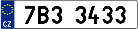 Trailer License Plate